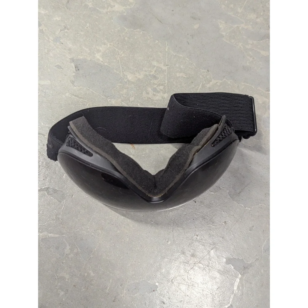 Y2K Snowboard Ski Goggles Black Smoke Lens Quiksilver AS IS Parts Repair